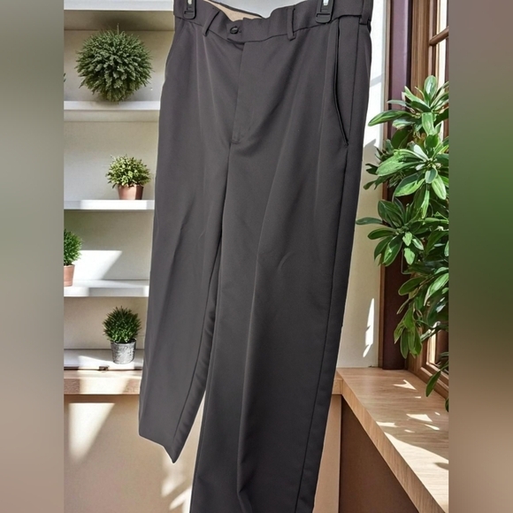 Croft And Barrow Charcoal Dress Pants for Men 34x 32 (EUC) - Picture 6 of 12